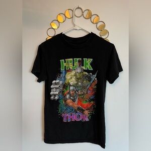 Thor Hulk Ragnarok Marvel Brand Mens Size Small Short Sleeved TeeShirt Black Top